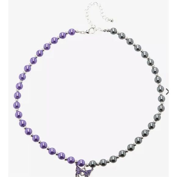 HELLO KITTY Kuromi Split Beaded Choker Necklace Set - Picture 3 of 6